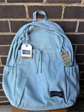 Jansport Blue Dark Corduroy Backpack
